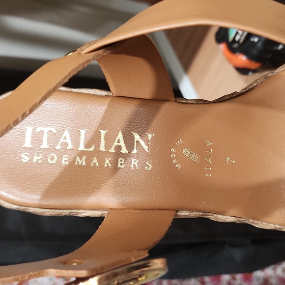 Italian shoe makers platform brown sandal size 7. NEW WITH BOX - Picture 8 of 9